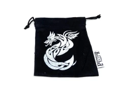 Easy Roller Dice Co. Small Twill Dice Bag - Celtic Knot Dragon Design